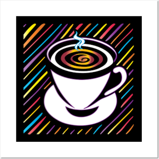 Hot Coffee Pop Art Posters and Art